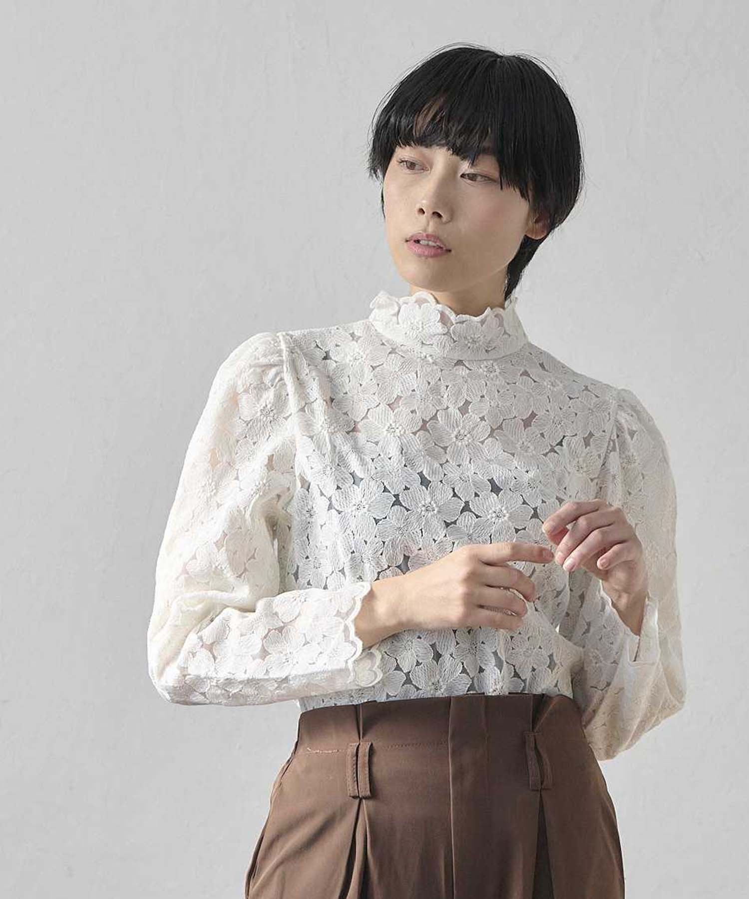 花柄 レース ブラウス | ブラウス | Hi! ONLINE STORE