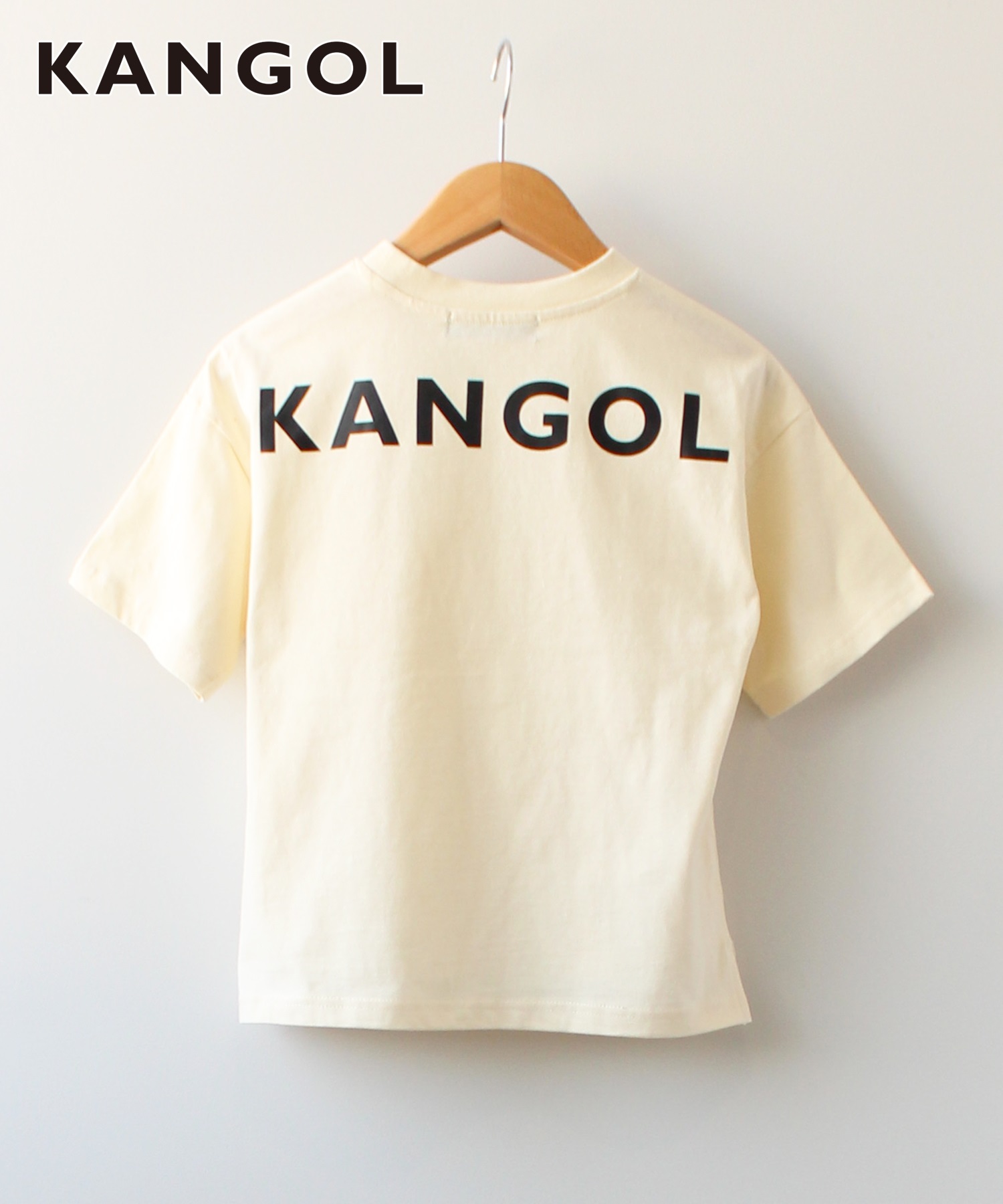 KANGOLKIDS　天竺　胸ポケット　Tシャツ(02オフホワイト-１２０ｃｍ-0582009-02-120)