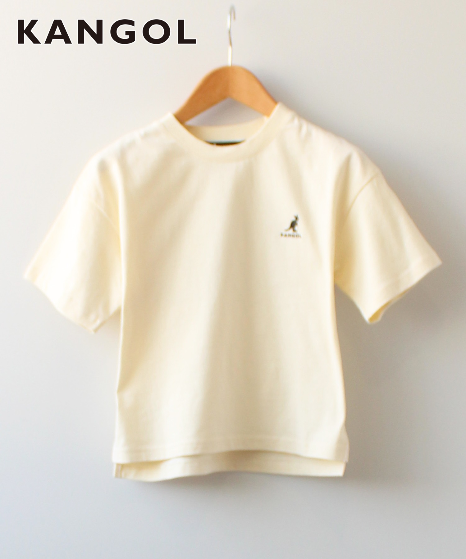 KANGOLKIDS　天竺　インパクトプリント　Tシャツ(02オフホワイト-１２０ｃｍ-0582011-02-120)