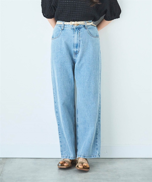デニム ストレートパンツ