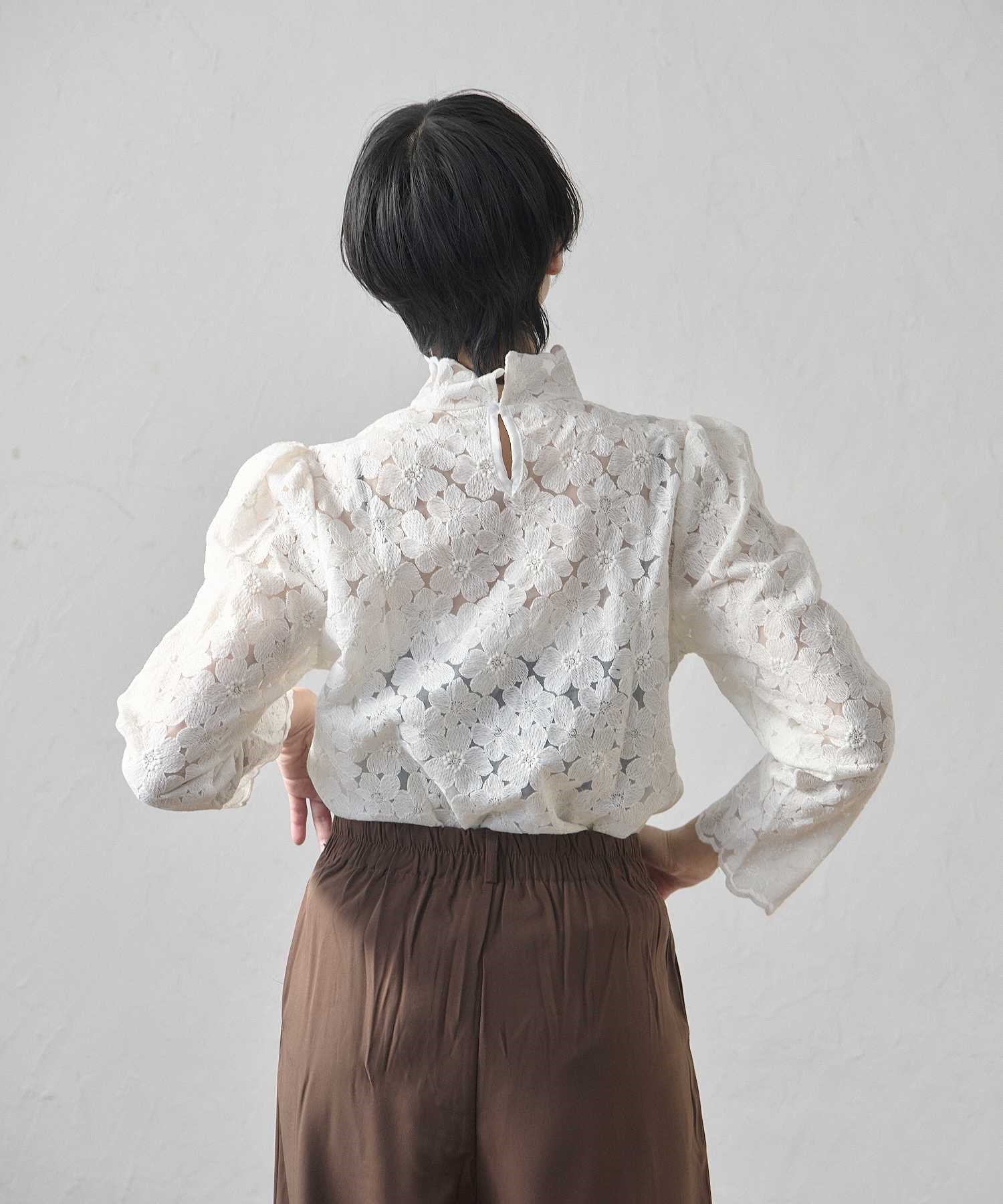 花柄 レース ブラウス | ブラウス | Hi! ONLINE STORE