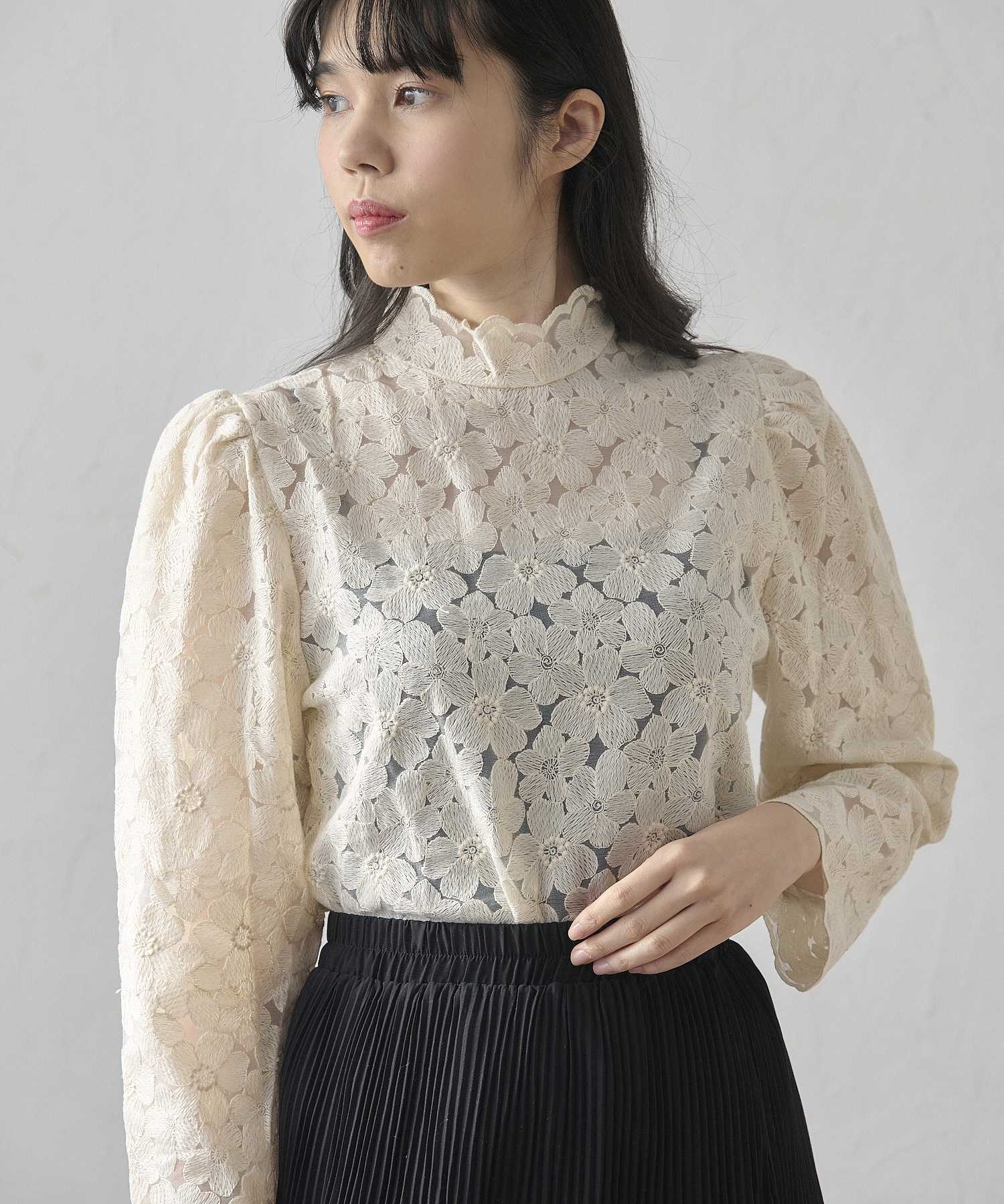 花柄 レース ブラウス | ブラウス | Hi! ONLINE STORE