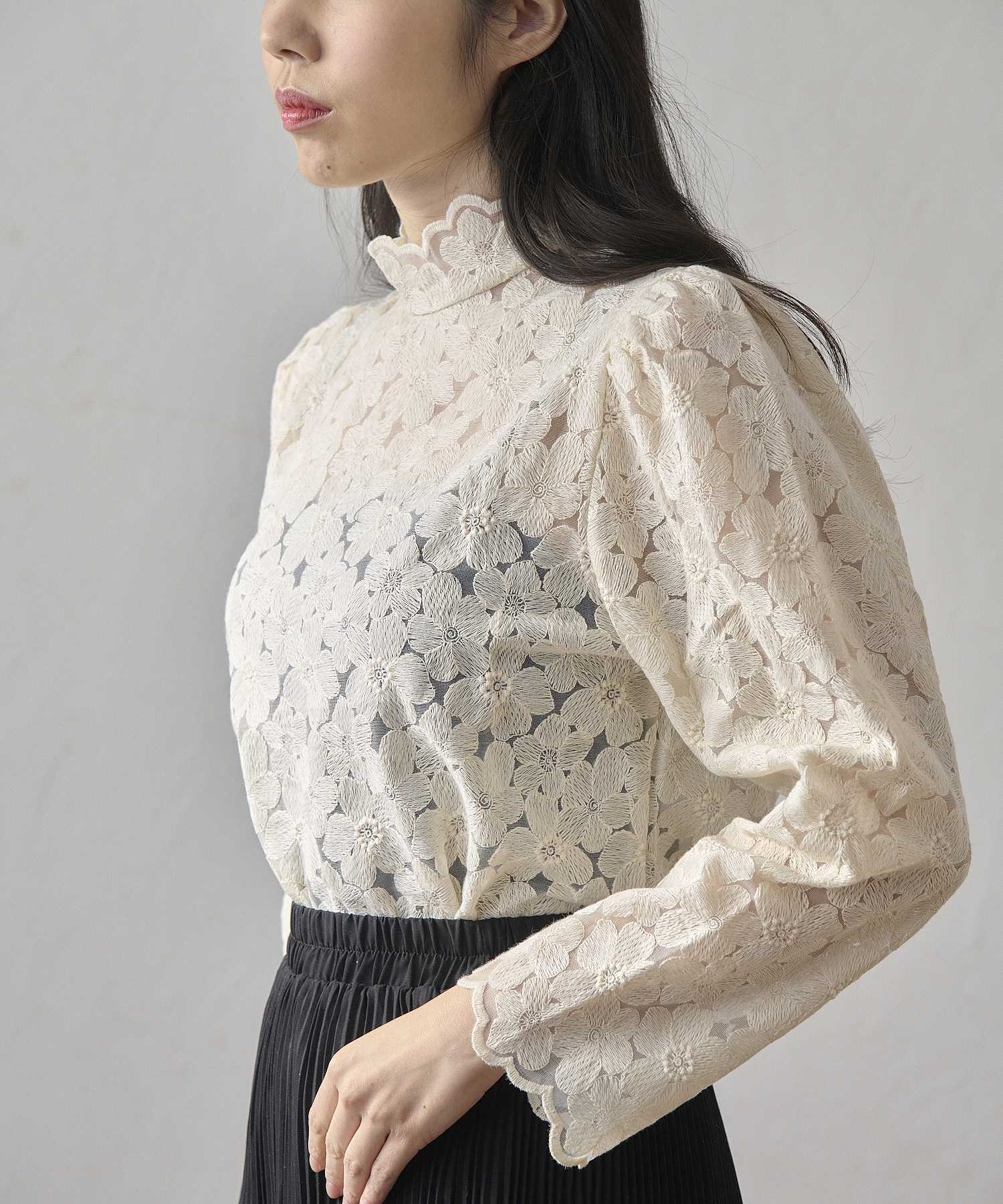花柄 レース ブラウス | ブラウス | Hi! ONLINE STORE