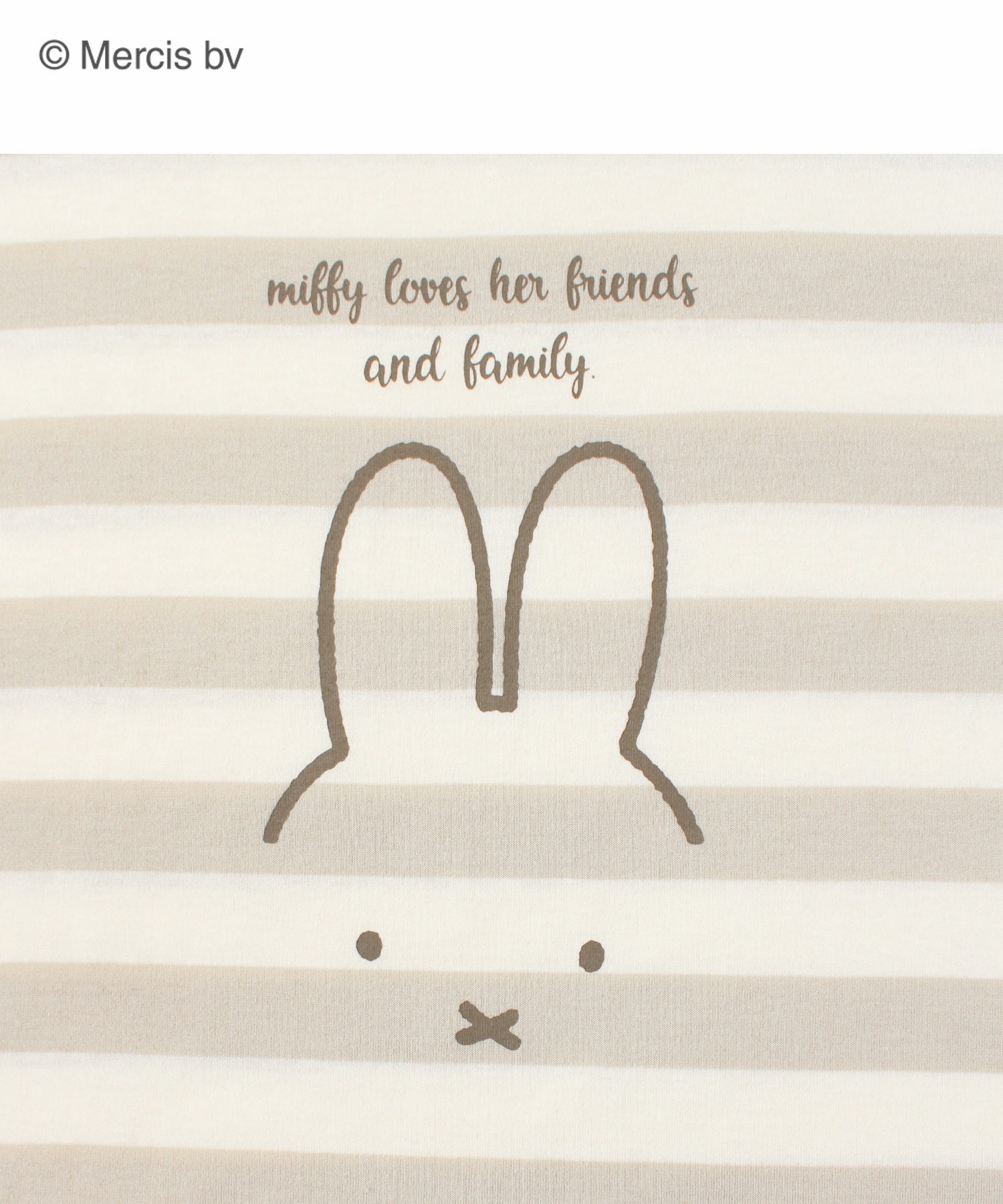 Miffy】ミッフィー フェイス柄ボーダールームワンピース | ルームウェア | Hi! ONLINE STORE