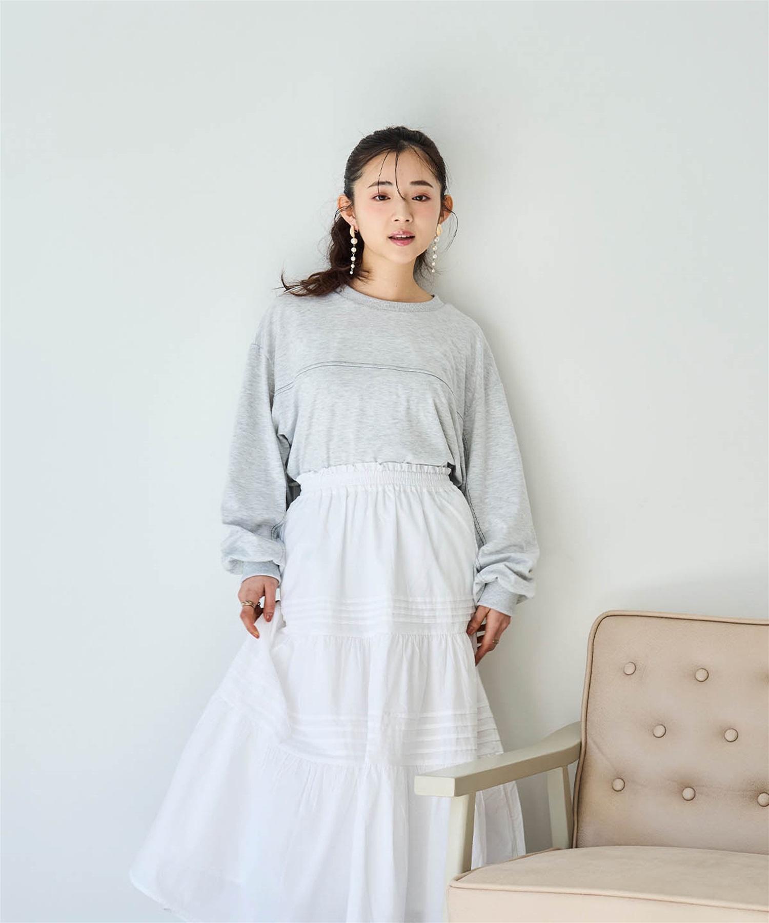 ピンタックティアードスカート | スカート | Hi! ONLINE STORE ピンタックティアードスカート | スカート | Hi! ONLINE STORE